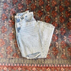Good American Ripped 90s Wide Leg Jeans